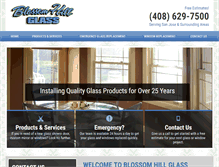 Tablet Screenshot of blossomhillglass.com
